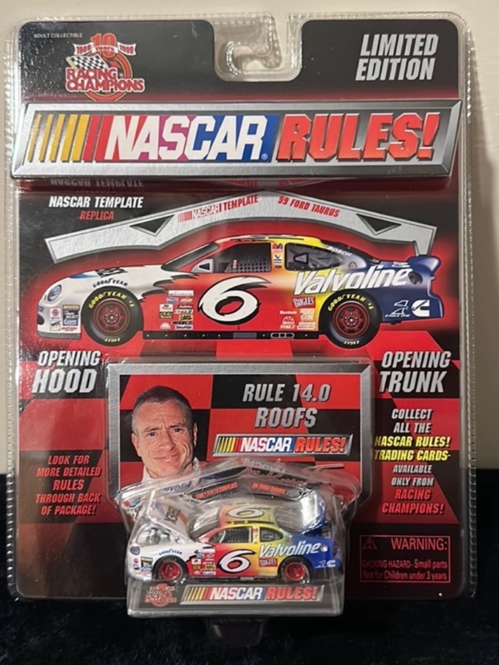 1999 Racing Champions Ltd. Edition NASCAR RULES! Mark Martin #6 1:64 Scale~NEW!